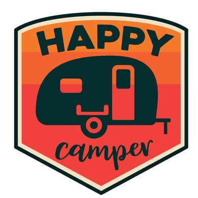 Happy Camper - Iron On Patch