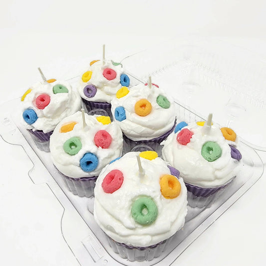 Fruit Loops - Cupcake Candle