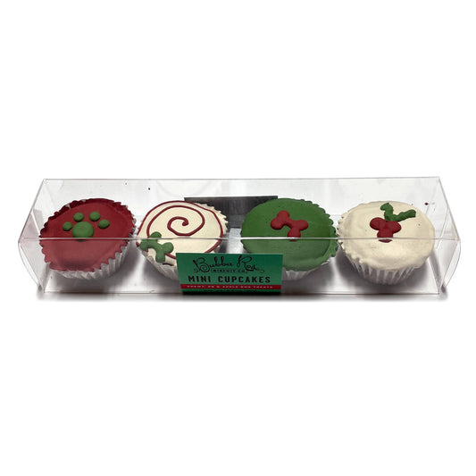 Christmas Mini Dog treat Cupcake Box - Bubba Rose Biscuit Co.
