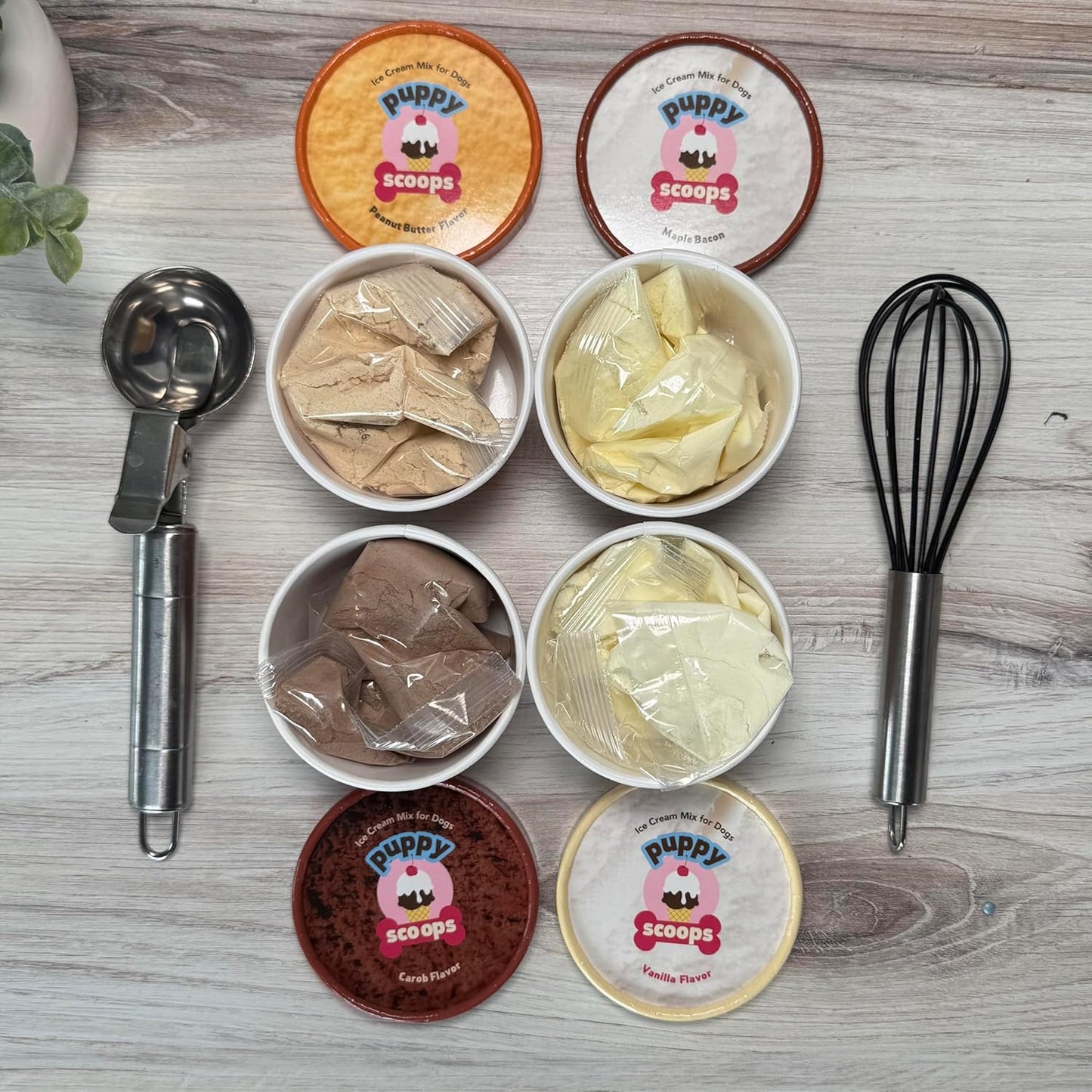 Puppy Scoops Ice Cream Mix - Sample Pack - All 4 Flavors