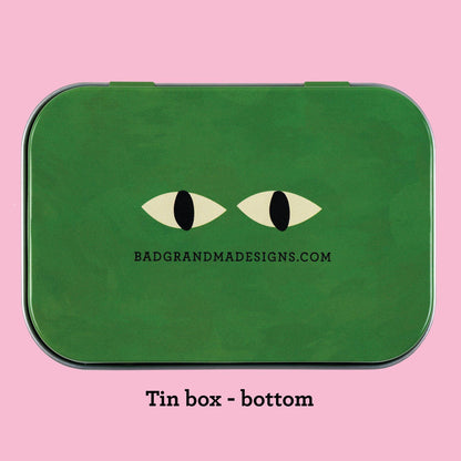 Bad Grandma Designs - Stop Snooping Bitch stash tin - purse-size food-safe tin box
