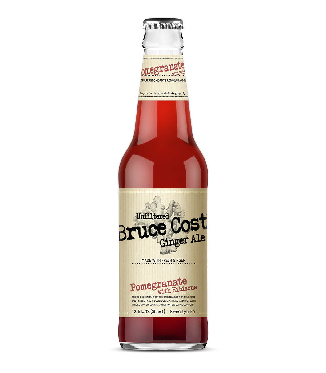 Pomegranate Hibiscus Ginger Ale - Bruce Cost