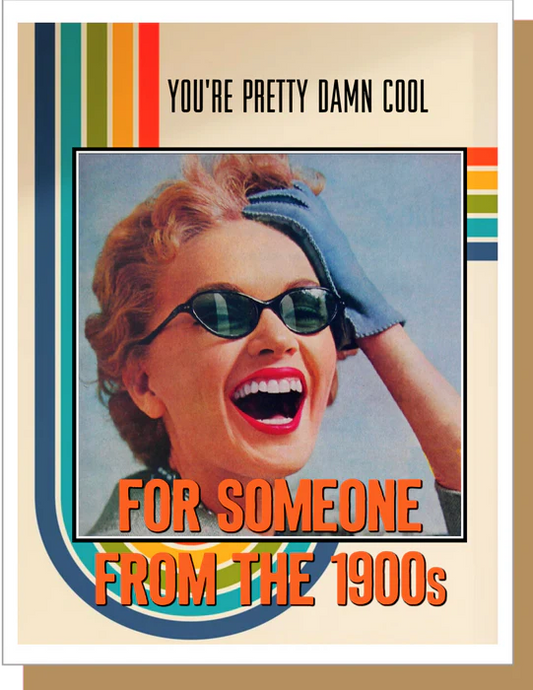 1900s Girl - Birthday Greeting Card