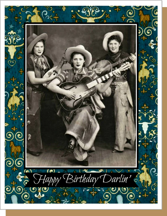 Happy Birthday Darlin' - Birthday Greeting Card