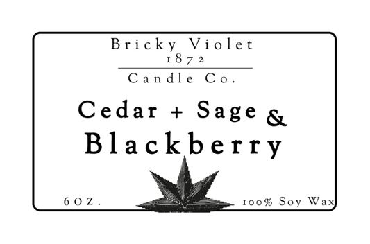 Cedar Sage & Blackberry - Candle - Bricky Violet 1872
