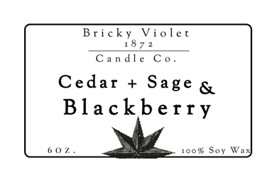 Cedar Sage & Blackberry - Candle - Bricky Violet 1872