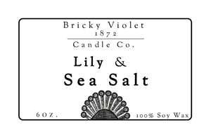 Lily & Sea Salt - Candle - Bricky Violet 1872