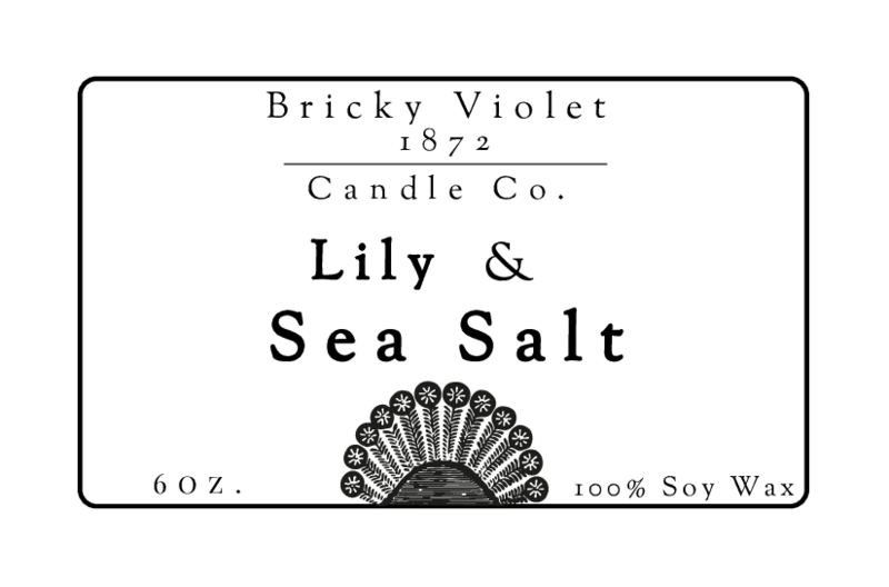 Lily & Sea Salt - Candle - Bricky Violet 1872