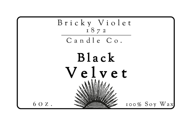 Black Velvet - Candle - Bricky Violet 1872