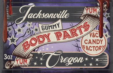 Spooky Gummy Body Parts - V&C Candy Factory