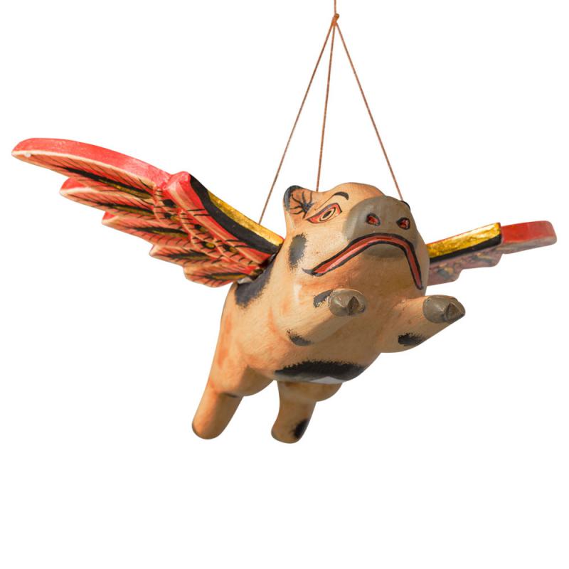 When Pigs Fly - Wooden Hanging Pig