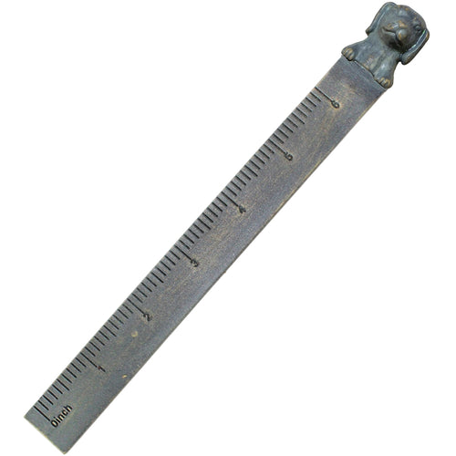 Antiqued Metal Ruler .