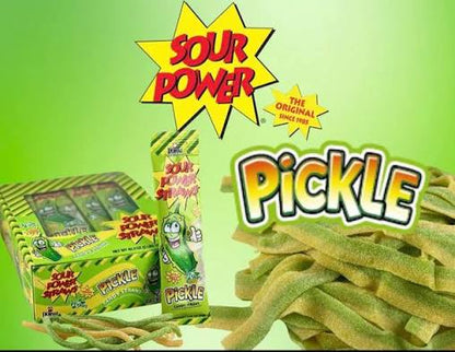 Pickle Sour Power Straws