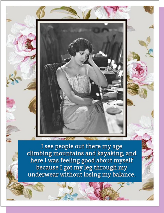 Losing My Balance - Friendship Greeting Card