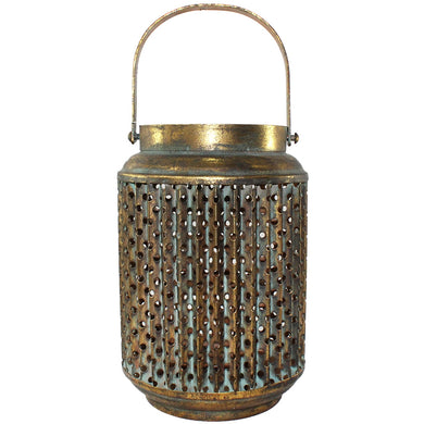 Vintage Gold Metal Lantern