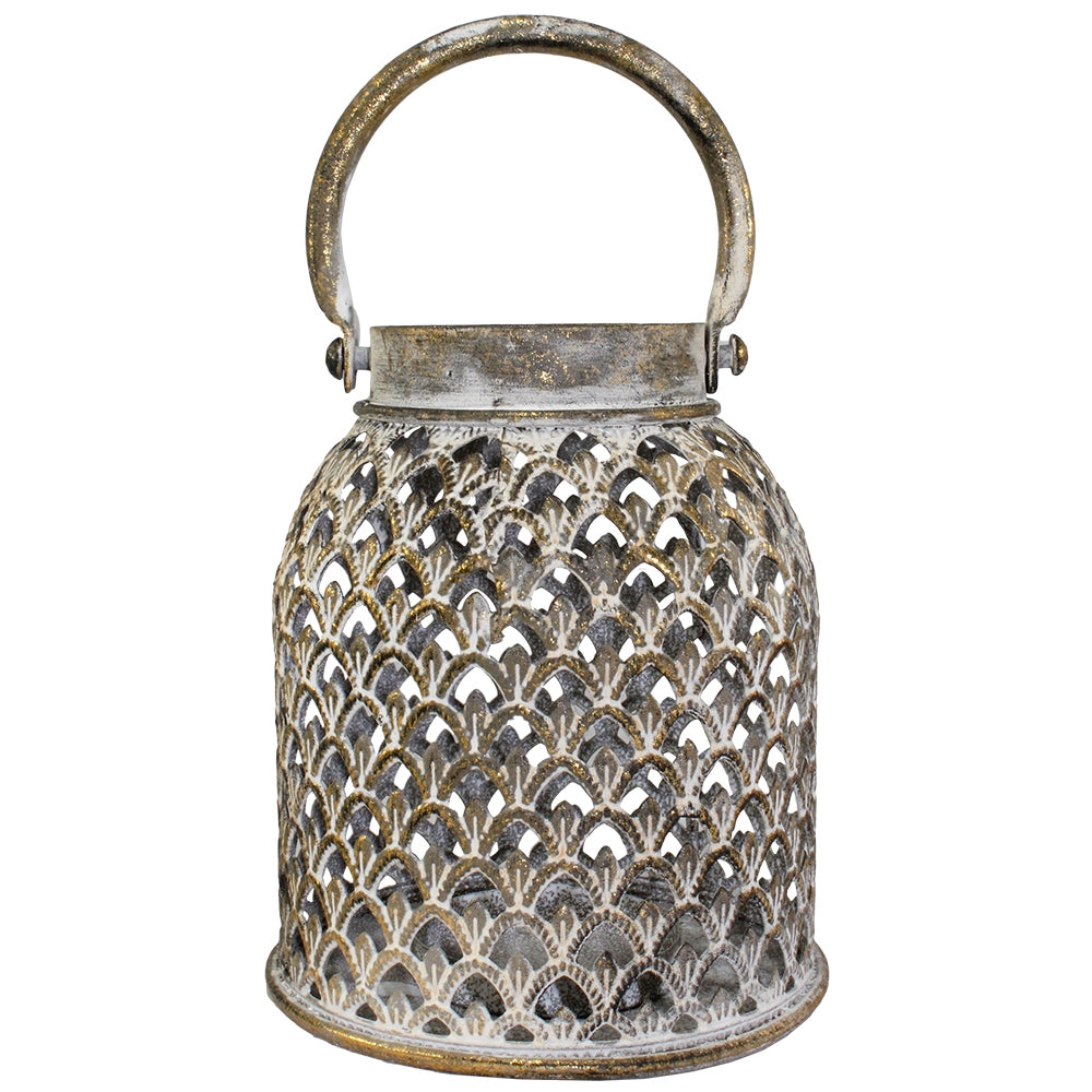 Naim Antiqued Metal Lantern