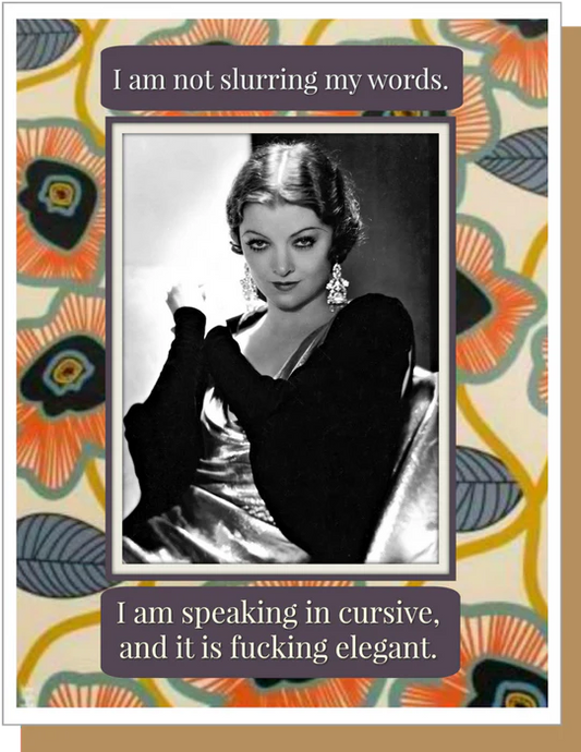 Cursive - Female - Friendship Greeting Card