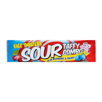 Warheads - Blue Raapberry & Cherry - Sour Taffy