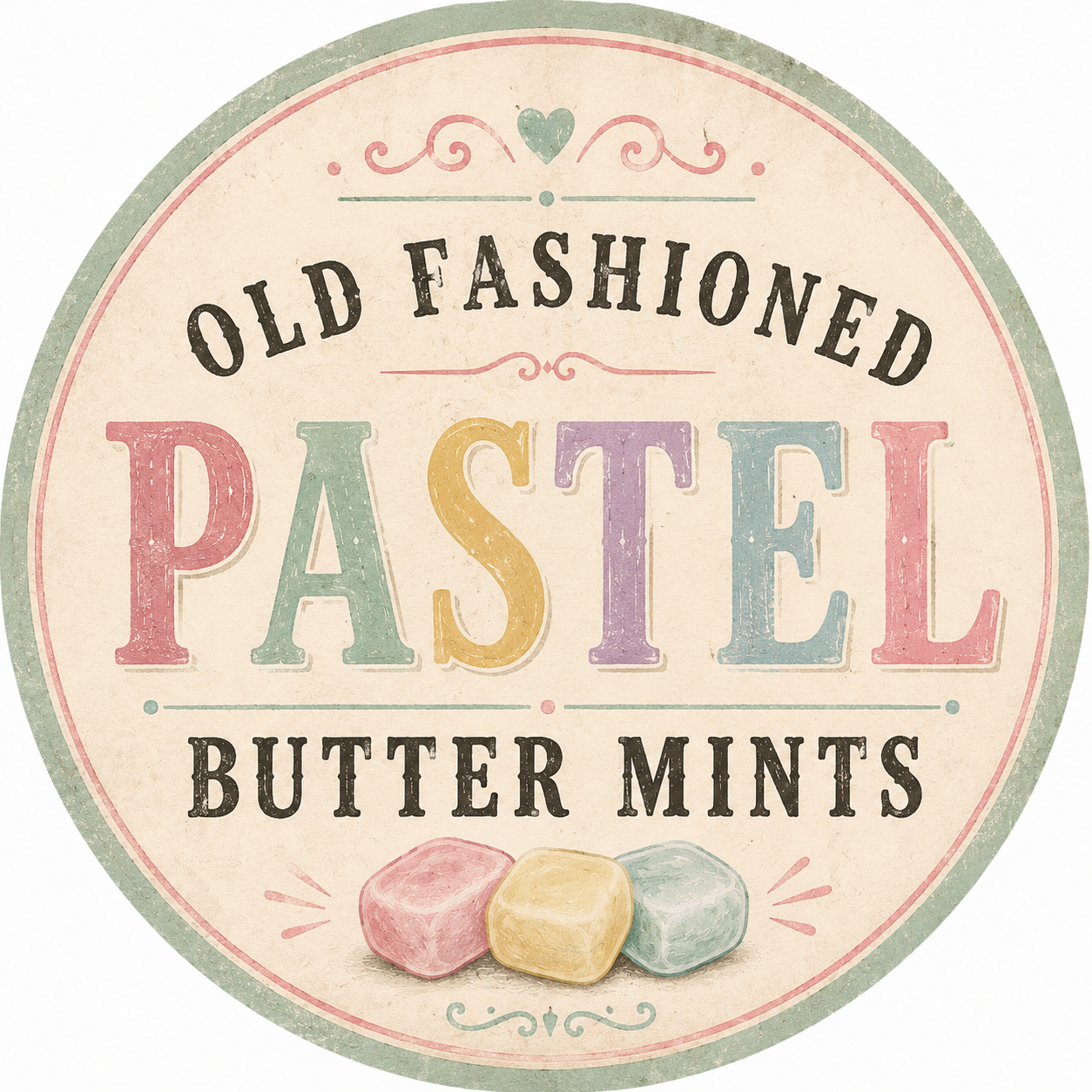 Old Fashioned Pastel Butter Mints