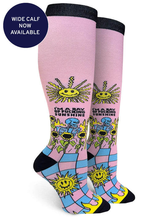 I'm A Ray Of Fucking Sunshine - Womens 15-20 mmHg Compression Socks