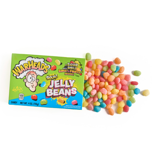 Sour Jelly Beans  - Warheads - Theater Box