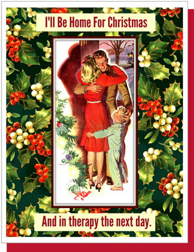 I'll Be Home For Christmas - Happy Holidays Greeting Card