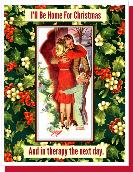 I'll Be Home For Christmas - Happy Holidays Greeting Card