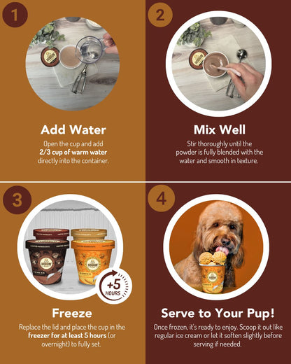 Hoggin' Dogs Ice Cream Mix - Sample Pack - All 4 Flavors