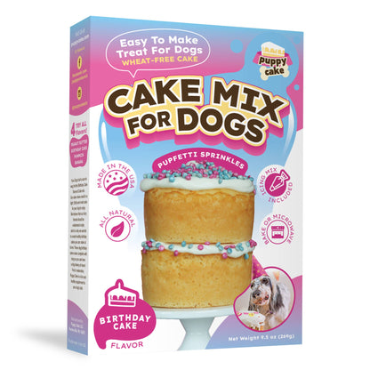 Puppy Cake - Dog Birthday Cake Mixes with Icing - Banana