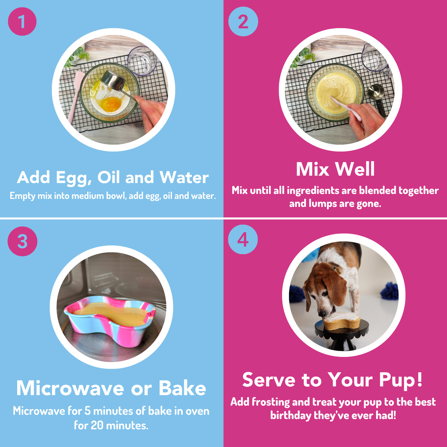 Dog Birthday Cake Kit: Banana