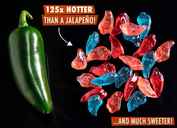 Ghost Pepper Hard Candy - Blue Raspberry - Vat19