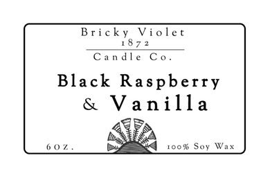 Black Raspberry & Vanilla - Candle - Bricky Violet 1872
