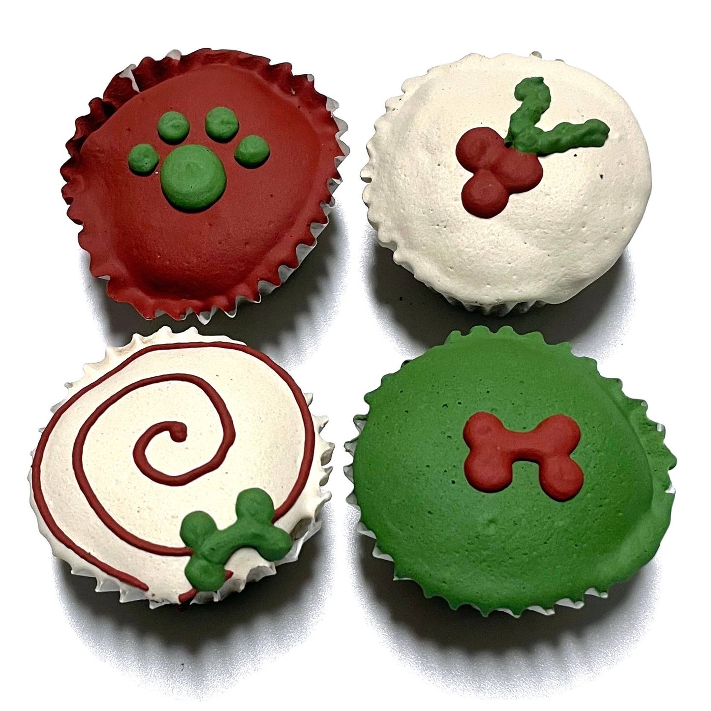 Christmas Mini Dog treat Cupcake Box - Bubba Rose Biscuit Co.