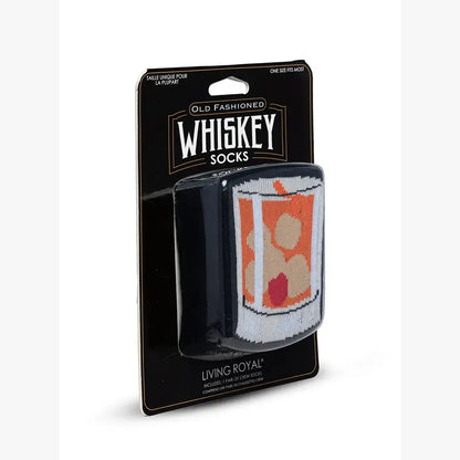 Whiskey Old Fashioned - 3D Packaged Crew Socks