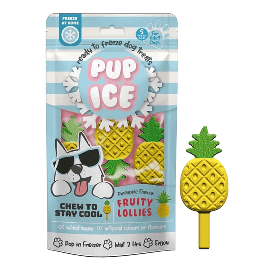 Pup Ice Fruity Lollies - Pineapple