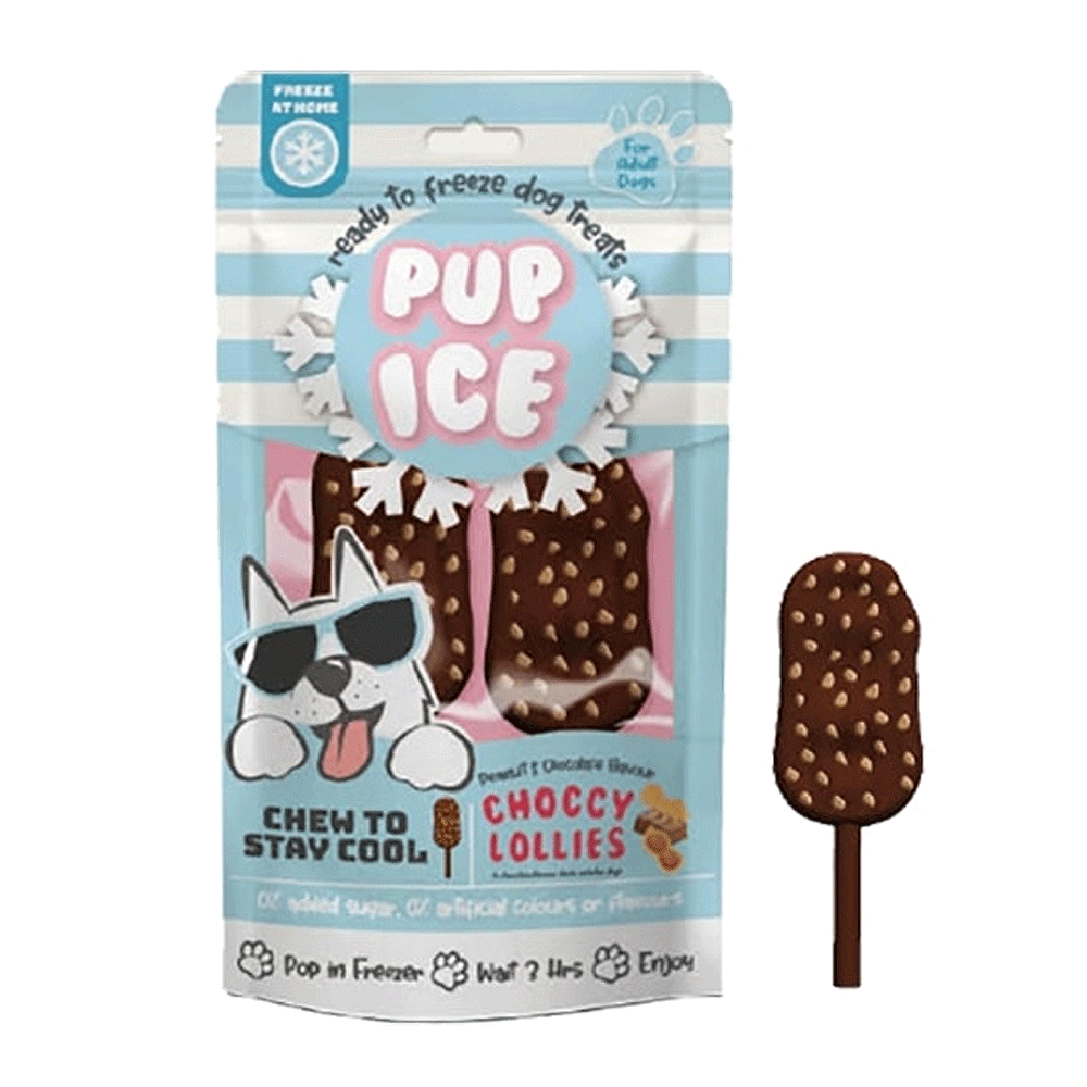 Pup Ice Choccy Lollies - Peanut & Chocolate