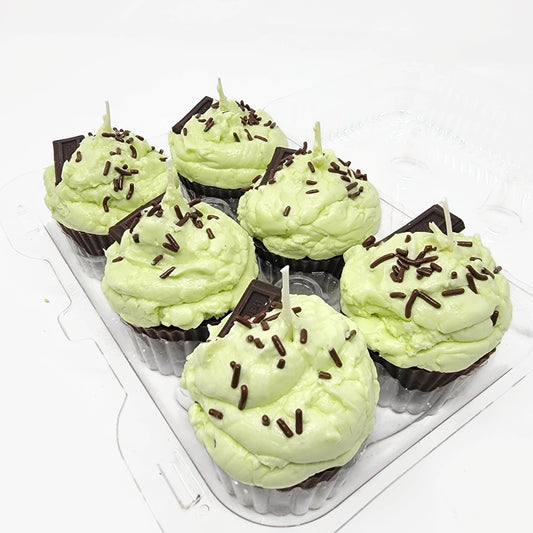 Chocolate Mint - Cupcake Candle