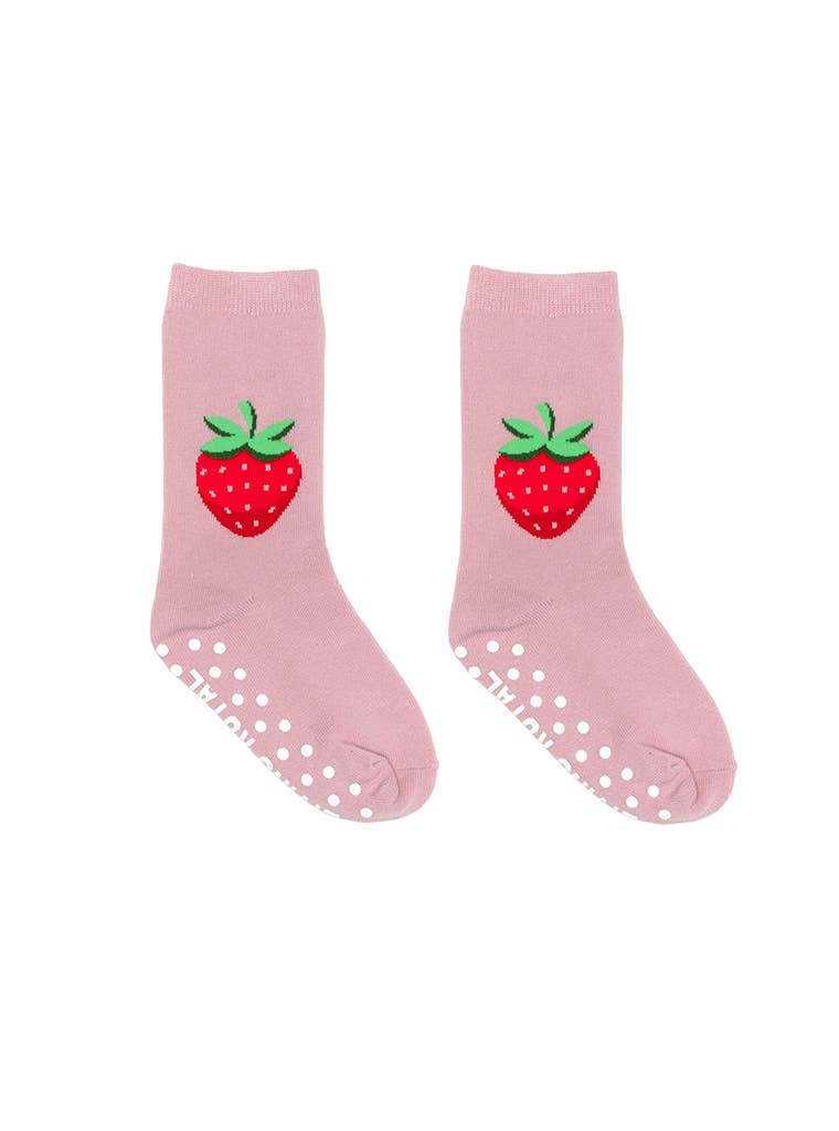 Strawberry - 3D Packaged Kids Crew Socks