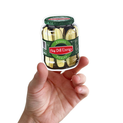 Drawn Goods - Big Dill Energy - Pickle Jar Sticker