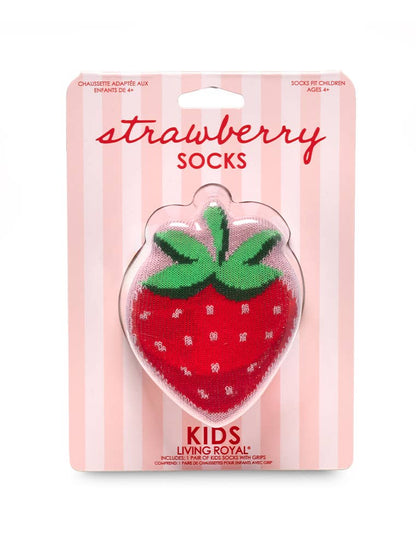 Strawberry - 3D Packaged Kids Crew Socks