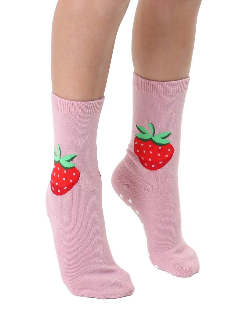 Strawberry - 3D Packaged Kids Crew Socks