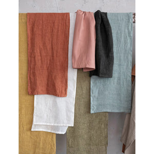 Stonewashed Charcoal - Oversized Linen Tea Towel