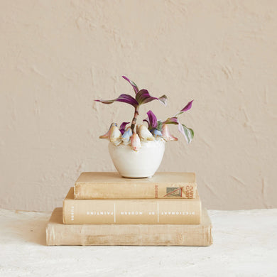 Birds - Stoneware Planter