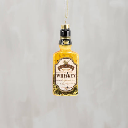 Glass Whiskey Bottle Ornament