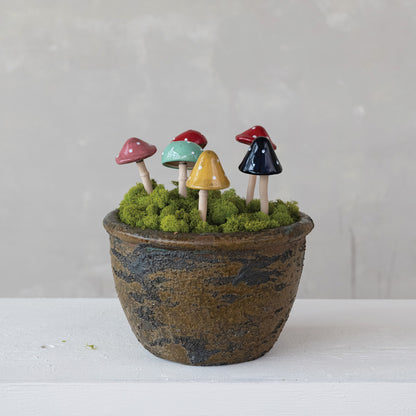Mushroom Plant Stake
