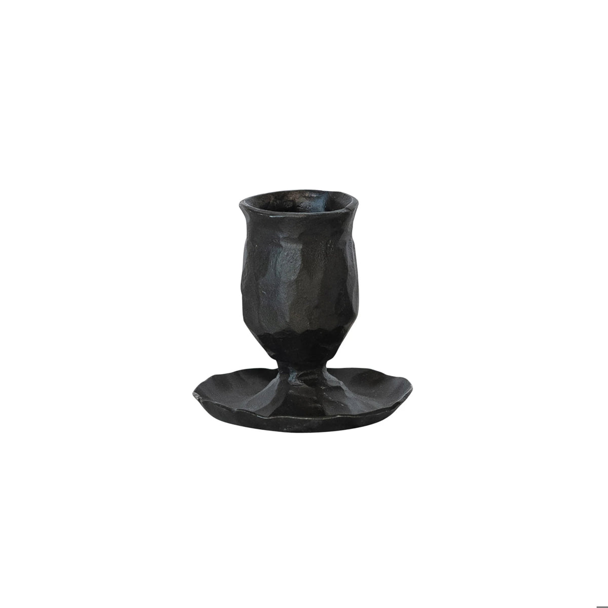 Hand-Forged Cast Iron Candle Holder
