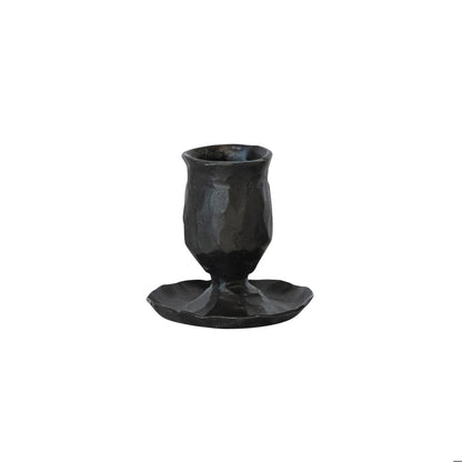 Hand-Forged Cast Iron Candle Holder