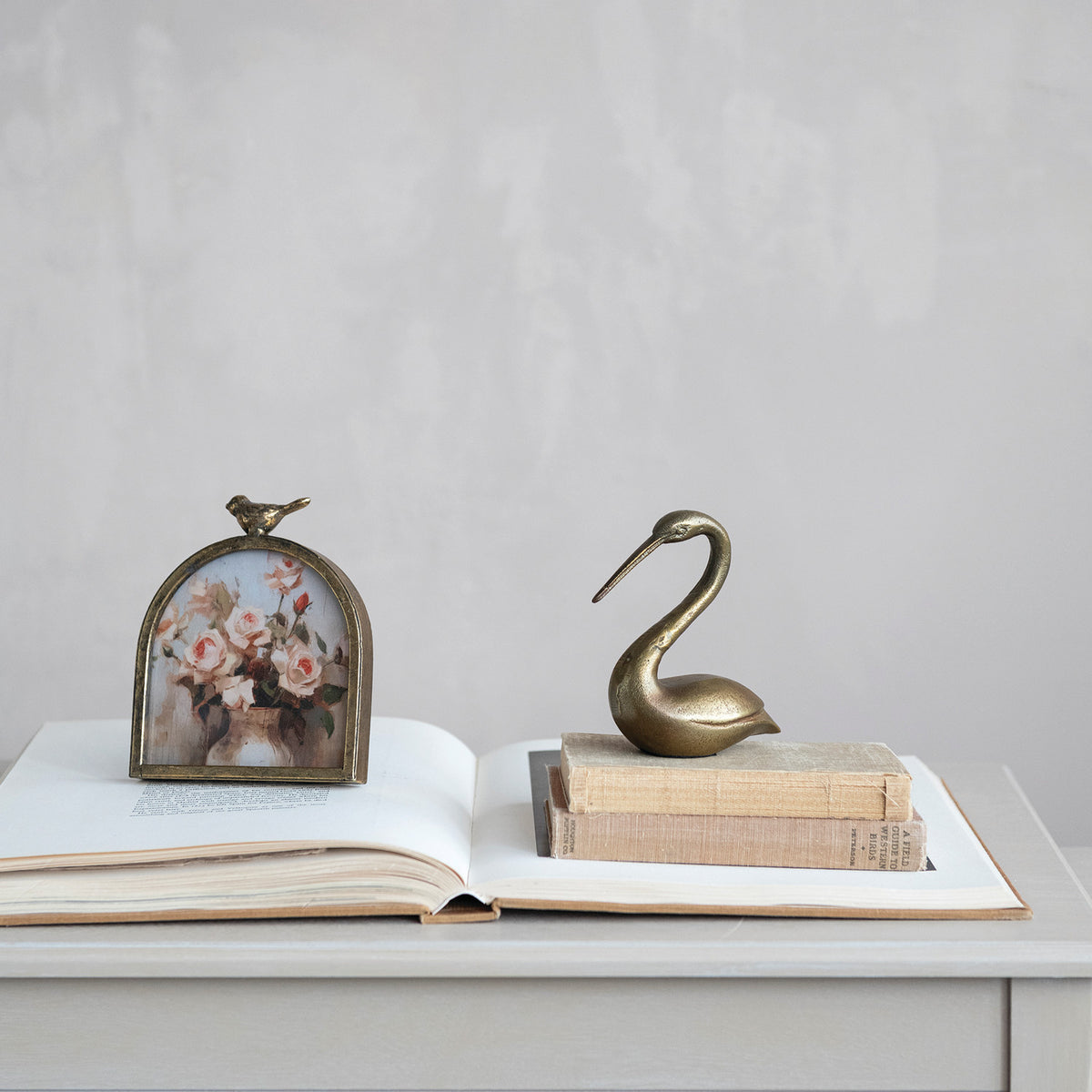 Antique Swan Statue