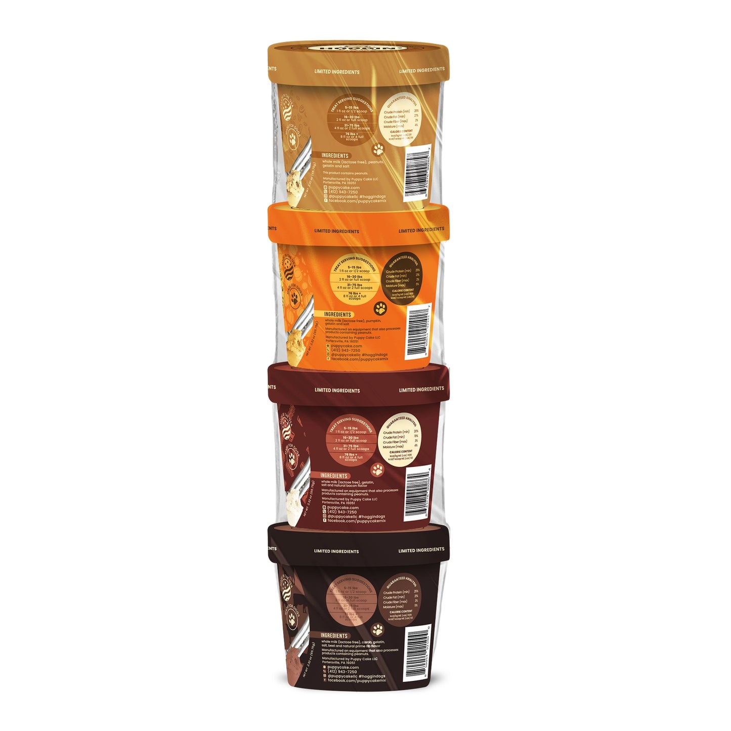 Hoggin' Dogs Ice Cream Mix - Sample Pack - All 4 Flavors