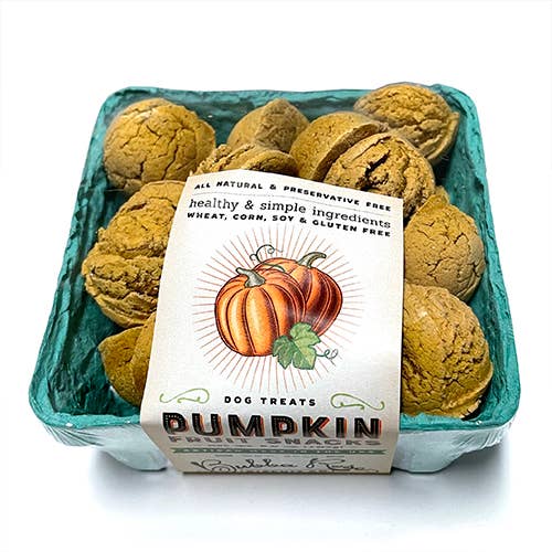 Pumpkin Dog Treat Fruit Crate Box - Bubba Rose Biscuit Co.